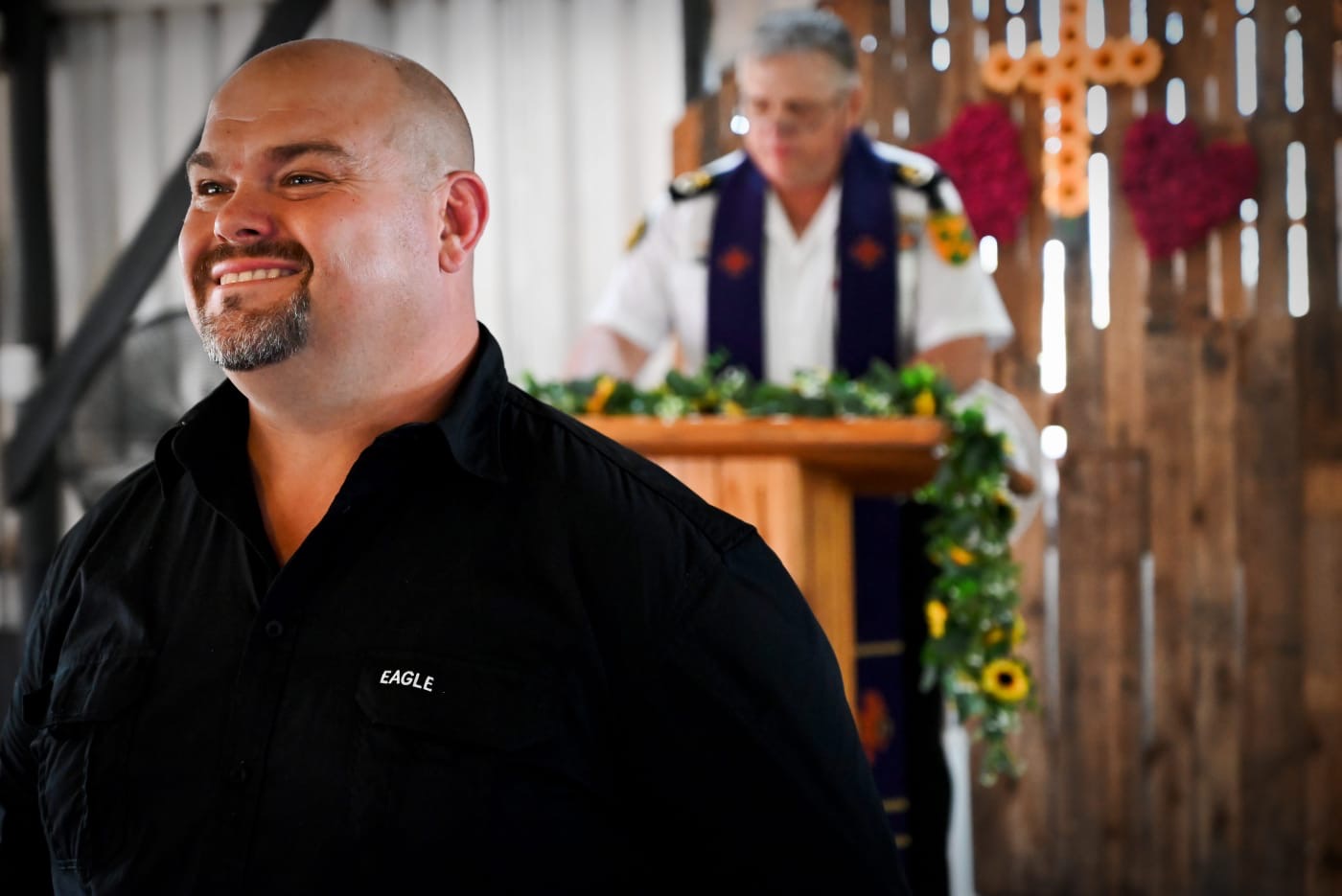 Wedding ceremony by Dr. Gerrit Rademeyer in Jamestown