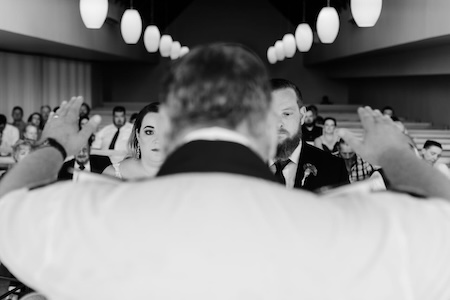 Wedding ceremony by Dr. Gerrit Rademeyer in Jamestown