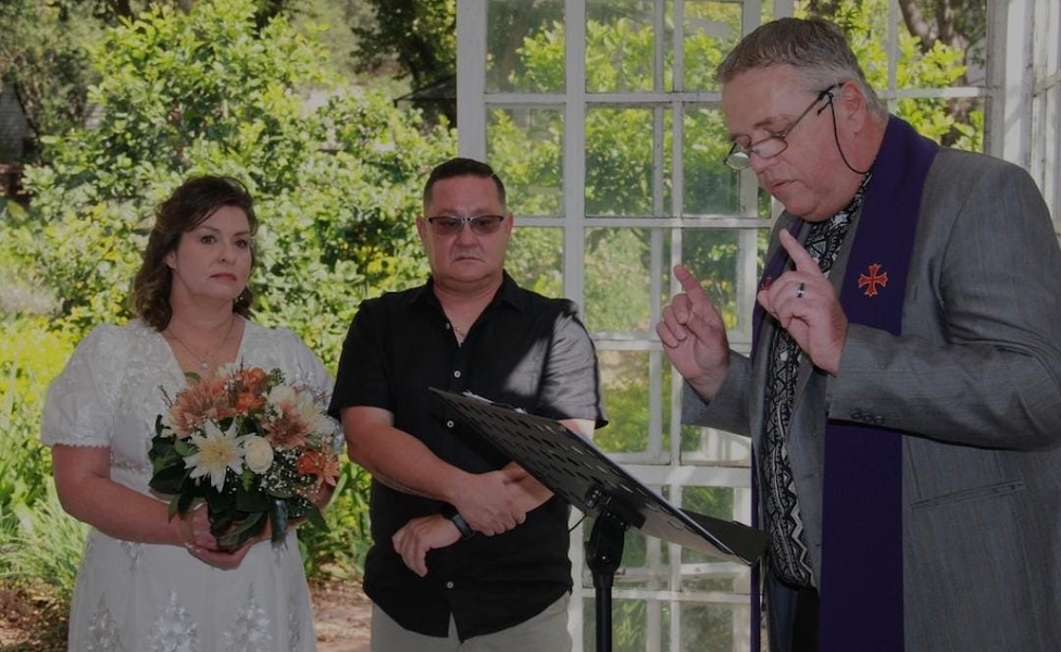 Wedding ceremony by Dr. Gerrit Rademeyer in Jamestown