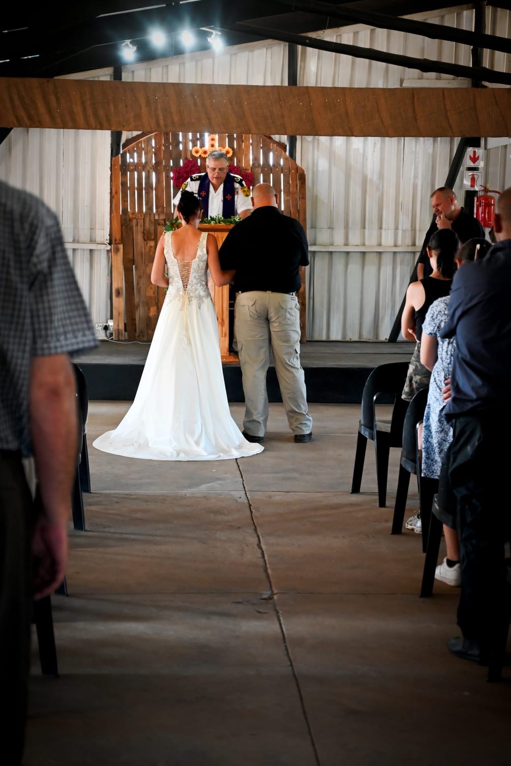 Wedding ceremony by Dr. Gerrit Rademeyer in Jamestown